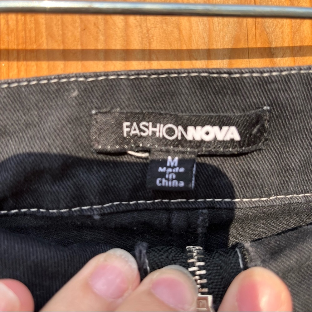 Fashion Nova Black Grunge Pants - Picture 2 of 3
